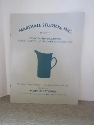 Original Catalog Marshall Studios..veedersburg..1970's..martz Pottery • $10