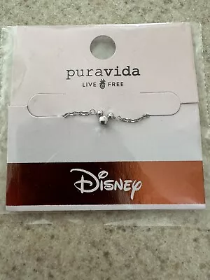 NEW PURAVIDA Disney Mickey Mouse Beaded Chain Anklet One Size • $26.95