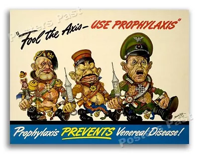 “Prevent Venereal Disease!” Vintage Style 1943 World War 2 Poster - 18x24 • $13.95