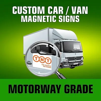 2 X Full Colour Vehicle Magnetic Signs- Free Delivery- Digitally Printed Signs • £3