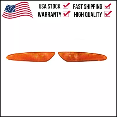 New L+R FOR Mercedes-Benz W211 Side Marker Light In Bumper Turn Signal Lamp US • $12.99