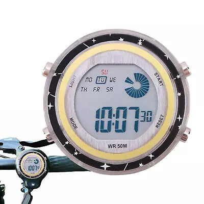 Motorcycle Digital Clock Waterproof Stick-On Motorbike Mount Watch • $9.17