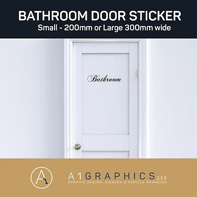 £1.89 • Buy Bathroom Door Sign Man Women -Wall Art Sticker Decal Decoration