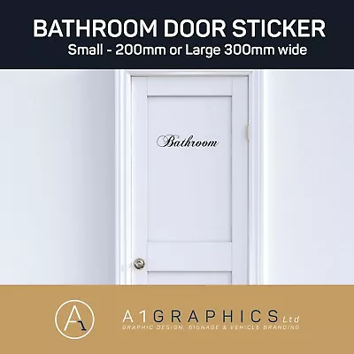 £1.89 • Buy Bathroom Door Sign Man Women -Wall Art Sticker Decal Decoration