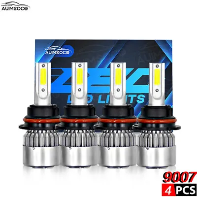 For Hummer H2 2003-2009 LED Headlights High&Low Beam Xenon White Combo 4pcs Kit • $34.99