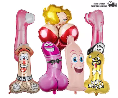 Giant 90CM Penis Willy Foil Balloon Hens Night Bachelorette/Bachelor Party AU • $2.99