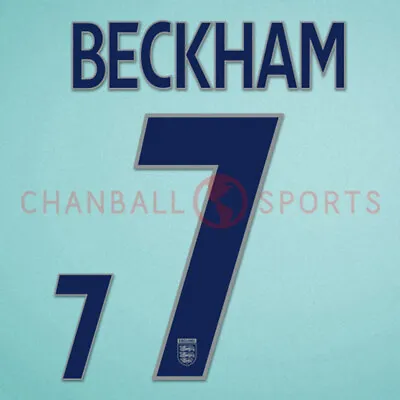 Beckham #7 2005-2007 England Homekit Nameset Printing • £13.19