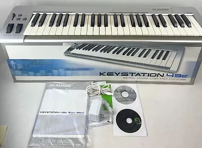 M-Audio Keystation 49e USB 49-Key MIDI Controller Original Box Guide Cable CD • $63.72