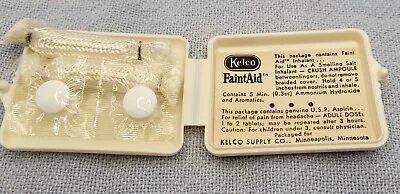 Faint Aid Funeral Home Parlor Vintage Smelling Salts Kelco  Fainting Kit Ampule • $9.99