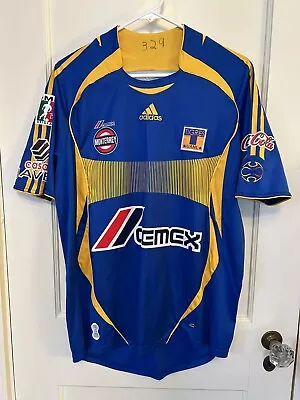 Tigres UANL Monterrey Mexico Adidas 2006 Away Jersey Men's Medium Blue Liga MX • $65