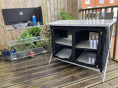 Outwell Camping Kitchen Larder Aruba  + Camp Kitchen + Gas Stove Bundle • £54