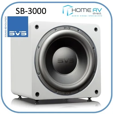 SVS SB-3000 13  Hifi Cinema Subwoofer 800 Watts - White Gloss • £1479