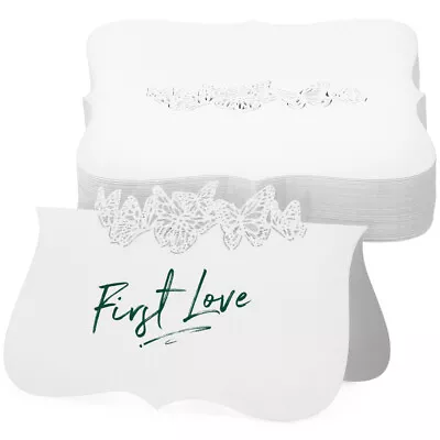 Wedding Name Place Cards Iridescent Lace Table Tent (50pcs)-DC • £9.45