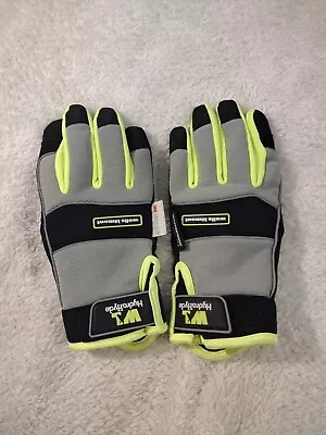 Wells Lamont HYDRAHYDE MEN'S S Lined Gloves 3M Thinsulate Black NEON New REFLEC • $9.99