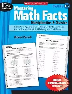 Mastering Math Facts: Multiplication & Division: A Practical Approach For - GOOD • $5.72