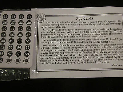 Computer Age Cards Mind Reading Magic Trick - Close Up Mentalism & Pocket Magic • $4