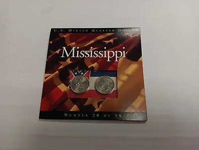 US Minted Quarter Dollar Mississippi Numbered Coin Set Sealed 20 Of 50 • $7.97