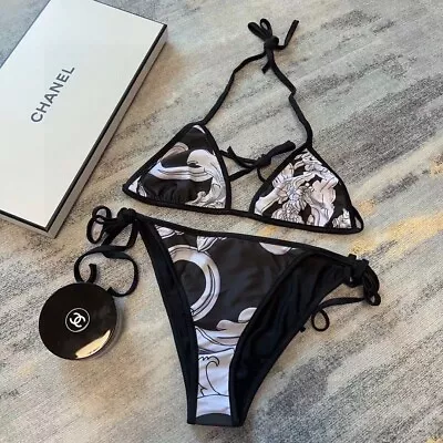 Versace Two-Piece Bikini Swimsuit Designer Swimwear Size M • $88