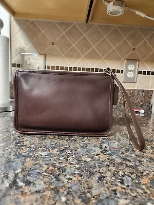 Coach Rare Vintage Brown Leather Clutch 9972 • $50