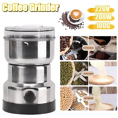 Electric Coffee Grinder Coffee Bean Nut Spice Milling Grinding Machine Blender • $25.49