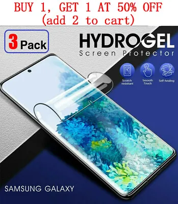 3-Pack HYDROGEL Screen Protector For Samsung Galaxy S24 S23 S22 S21 Plus Note 20 • $3.95