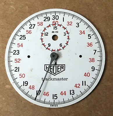 Vintage Heuer Trackmaster Stop Watch Dial And Hand • $19.99