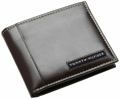 £24.99 • Buy Tommy Hilfiger Men's Leather Cambridge Pass-Case  ID Wallet Black  UK STOCK  