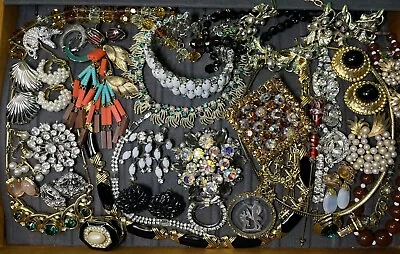Vintage High End Jewelry Lot Kramer Marvella Goldette Weiss KJL Brooches 37pcs • $113.50