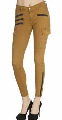 J Brand Brix Skinny Zip Cargo Pants Women's Size 25 Vintage Moss  • $39.95