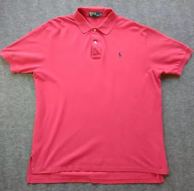 Polo Ralph Lauren Shirt Mens Sz Extra Large Polo Red Little Pony Blue Adult Logo • $4.99