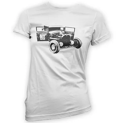 Ratlook Hot Rod Pickup Womens T-Shirt -x14 Colours- Gift Hot Rod American Car • $38.45