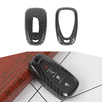 Carbon Fiber Key Fob Cover Case Protecter For Chevy Camaro 10-21 Car Accessories • $12.99