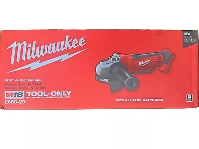 Milwaukee Tool 2680-20 M18 Cordless 4-1/2  Cut-Off / Grinder (Tool Only) • $128.99
