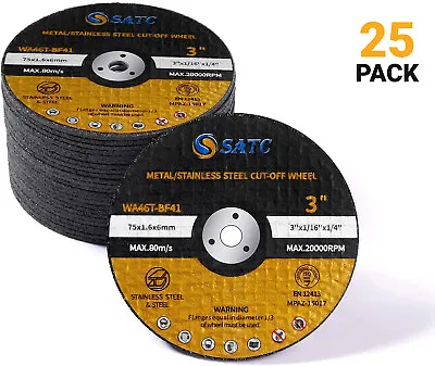 10x 9x.075 X7/8  Cut Off Wheel Metal Stainless Steel Angle Grinder Cutting Discs • $23.99
