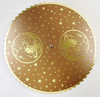 New Brown & Gold Grandfather Clock Moon Dial Replacement Parts (C-571) • $9.95