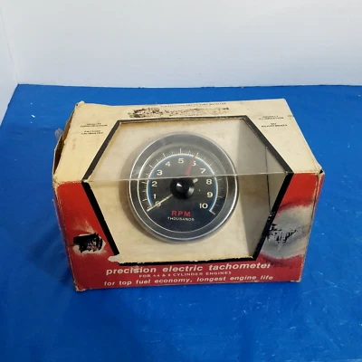 $182 • Buy NOS Vintage NAPA Accessory Tachometer 10k Rpm Hotrod Drag Race Gasser Tach
