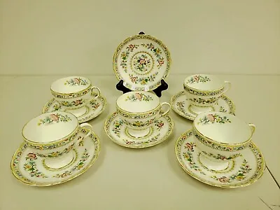 VINTAGE E&B Foley England Bone China  Ming Rose  11 Pc. Tea Set For 5~VGC! • $129.99