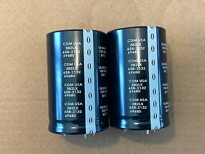 2 New 18000 Uf 100v CDE Main Filter Capacitors For Marantz 2285 EXACT FIT 50mm • $70