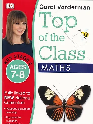 £3.99 • Buy Maths Age 7-8 Ks2 Book Carol Vorderman Top Of The Class Learning Book