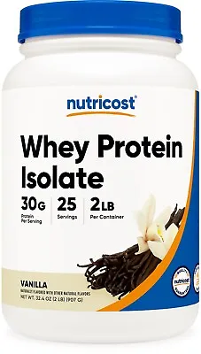 Nutricost Whey Protein Isolate Powder (Vanilla) 2LBS • $41.98