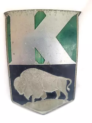 Vintage Original 1940's Kaiser Buffalo Hood Emblem Ornament • $42.77