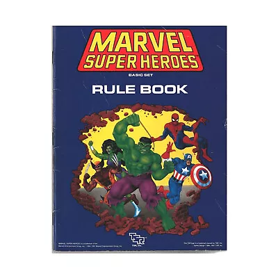 TSR Marvel Super H  Marvel Super Heroes - Basic Set (Revised Ed) Rule Boo VG+ • $40