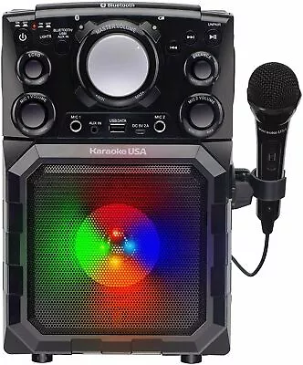 Karaoke USA | MP3 Karaoke Player W/ Bluetooth & Portable - (BLACK) • $60