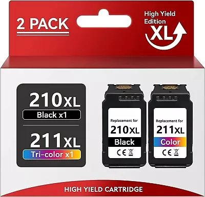 2 PACK PG 210XL CL 211XL Ink For Canon PIXMA MP495 MX320 MX330 MX340 MX350 MX360 • $29.98