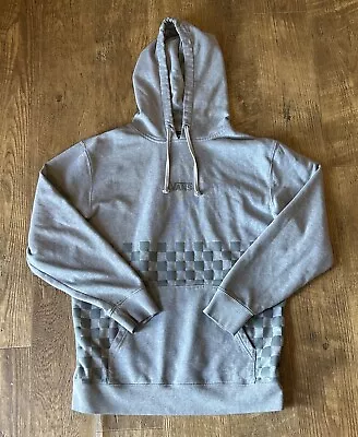VANS Men Sweatshirt Large Gray Hoodie Logo Checker Off The Wall Pullover • $22.99