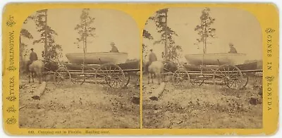 FLORIDA SV - Camping Wagon Hauling A Boat - AF Styles 1860s • $150