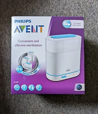 £39.99 • Buy Philips AVENT 3 In 1 Electric Steam Bottle Steriliser - SCF284/01 - RRP £72