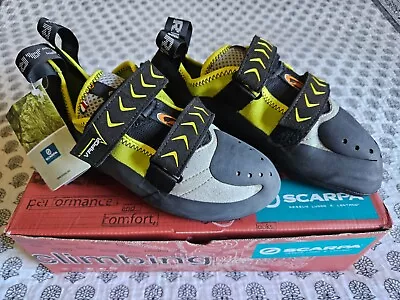 Scarpa Vapor V Climbing Shoe Size 42.5 9 1/2 Men 10 1/2 Women Vibram Soles • $150