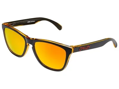 Oakley Frogskins Sunglasses OO9013-D955 Matte Black/Trans Yellow/Fire Iridium • $129.99