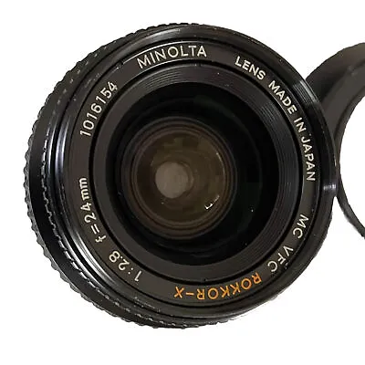 Minolta MC VFC ROKKOR X 24mm F2.8 Wide Angle Lens JAPAN 1016154 • $700